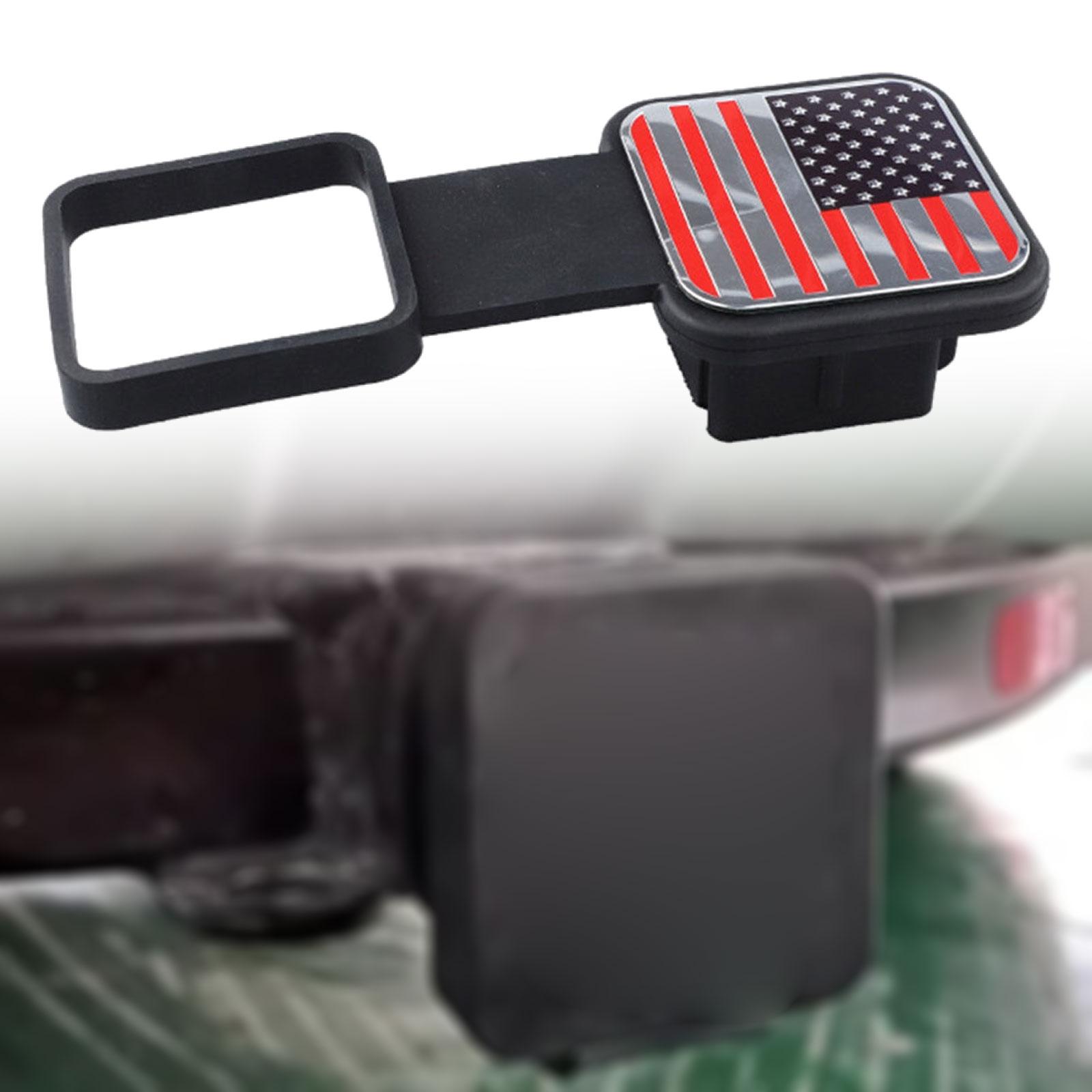 CCLight Trailer Hook Dust Plug, Trailer Tube Square Red