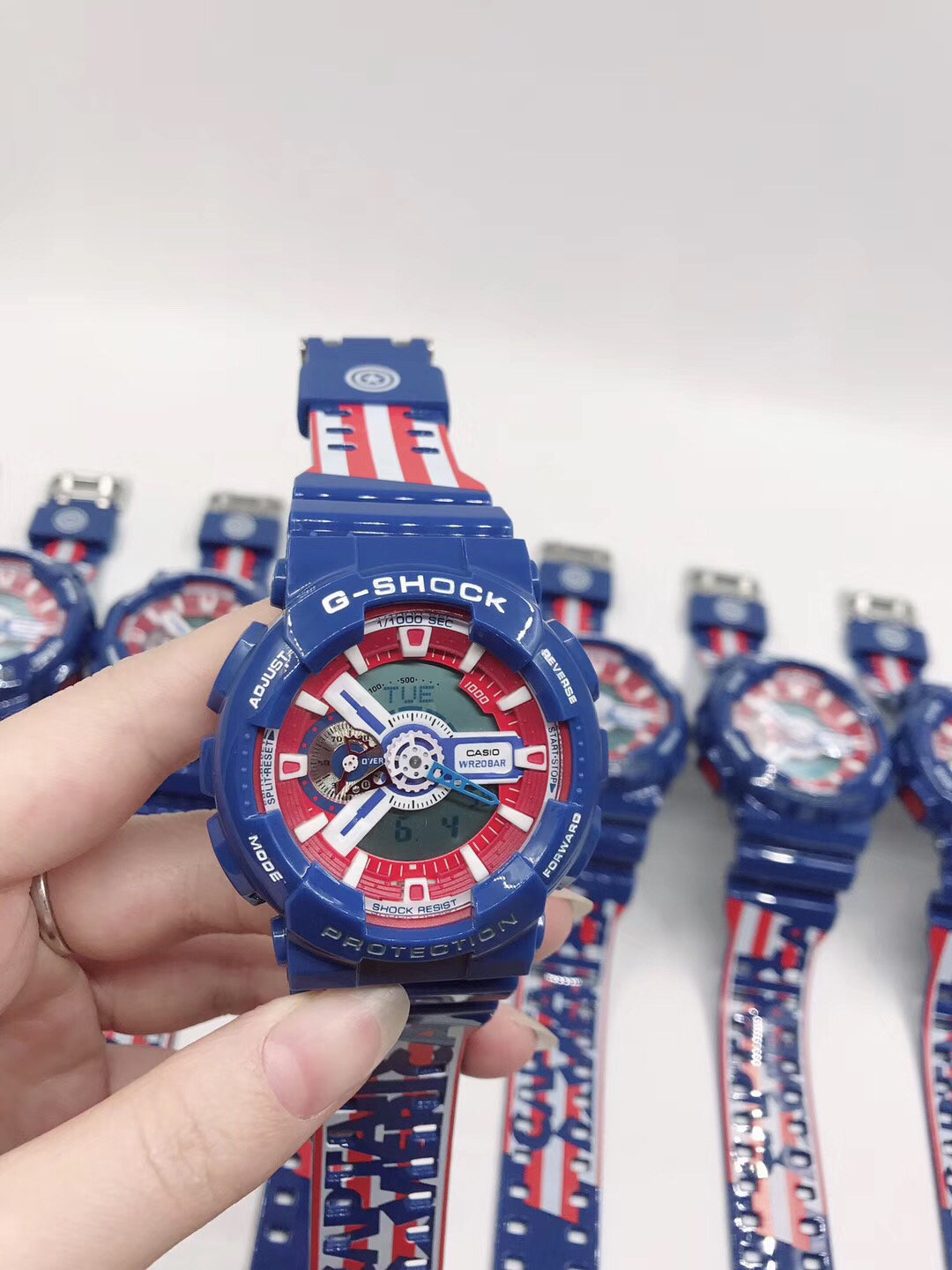 g shock captain america