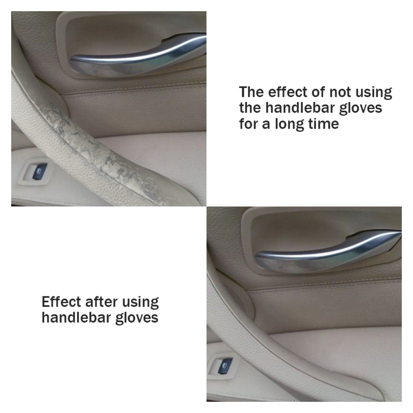 Car Interior Door Handle Cover Soft Plush Armrest Handle Protector Internal Auto Door Handrail Covers Car Roof Holder Protection