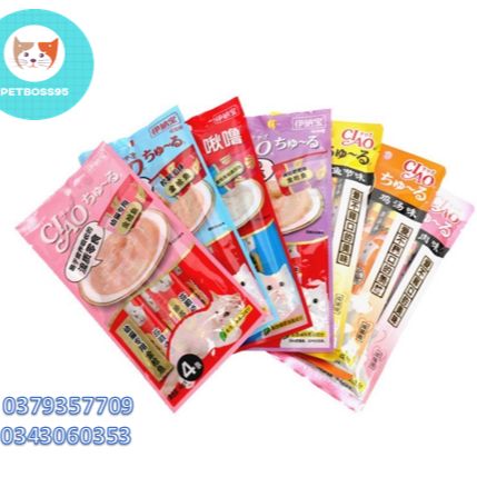 COMBO 5 & 10 GÓI SÚP THƯỞNG CIAO CHURU CHO MÈO