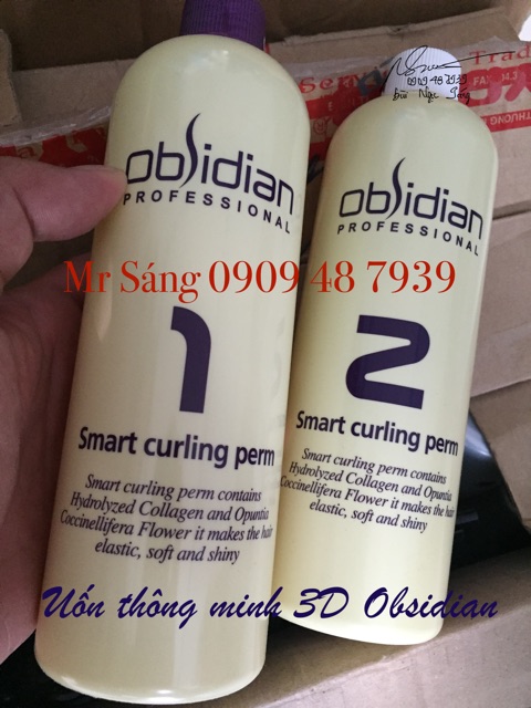 Thuốc uốn 3D Obsidian Smart Curling Perm 500ml/500ml(2023)