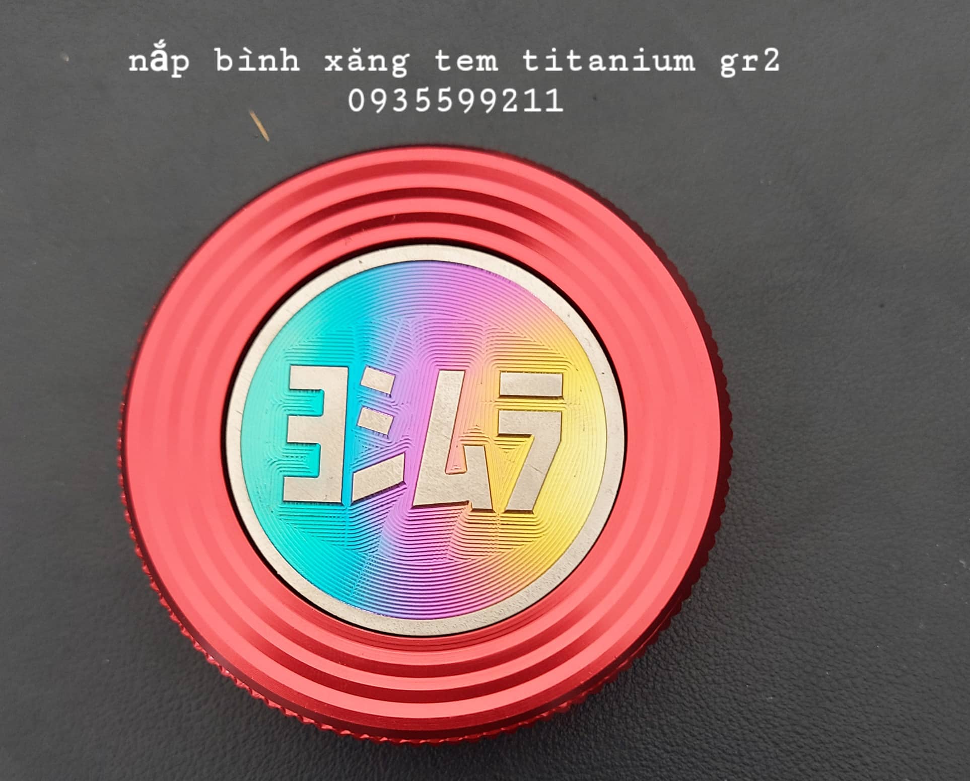 NẮP BÌNH XĂNG NHÔM CNC TEM TITAN