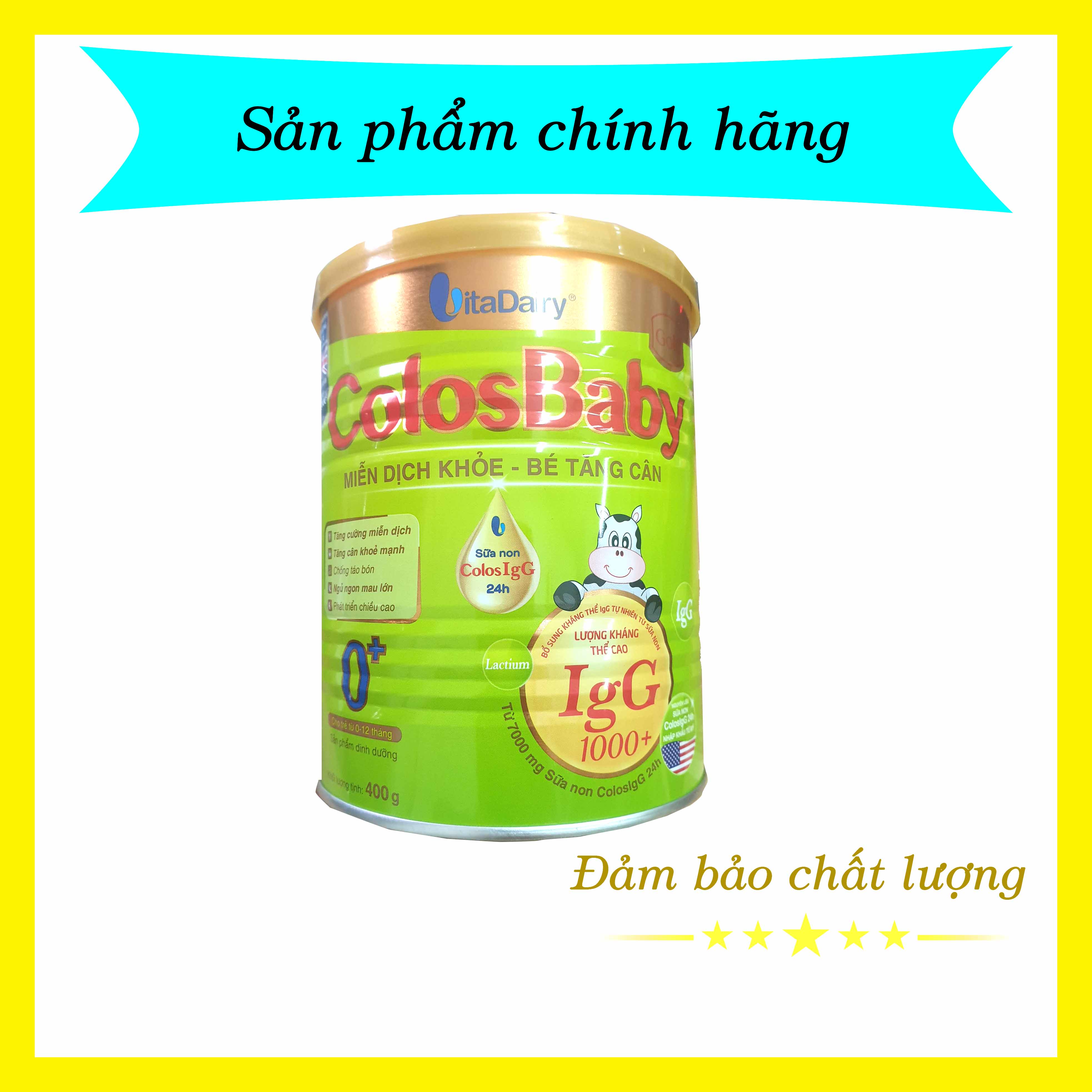 (Có tích điểm) Sữa Colosbaby Gold 0+ 400g