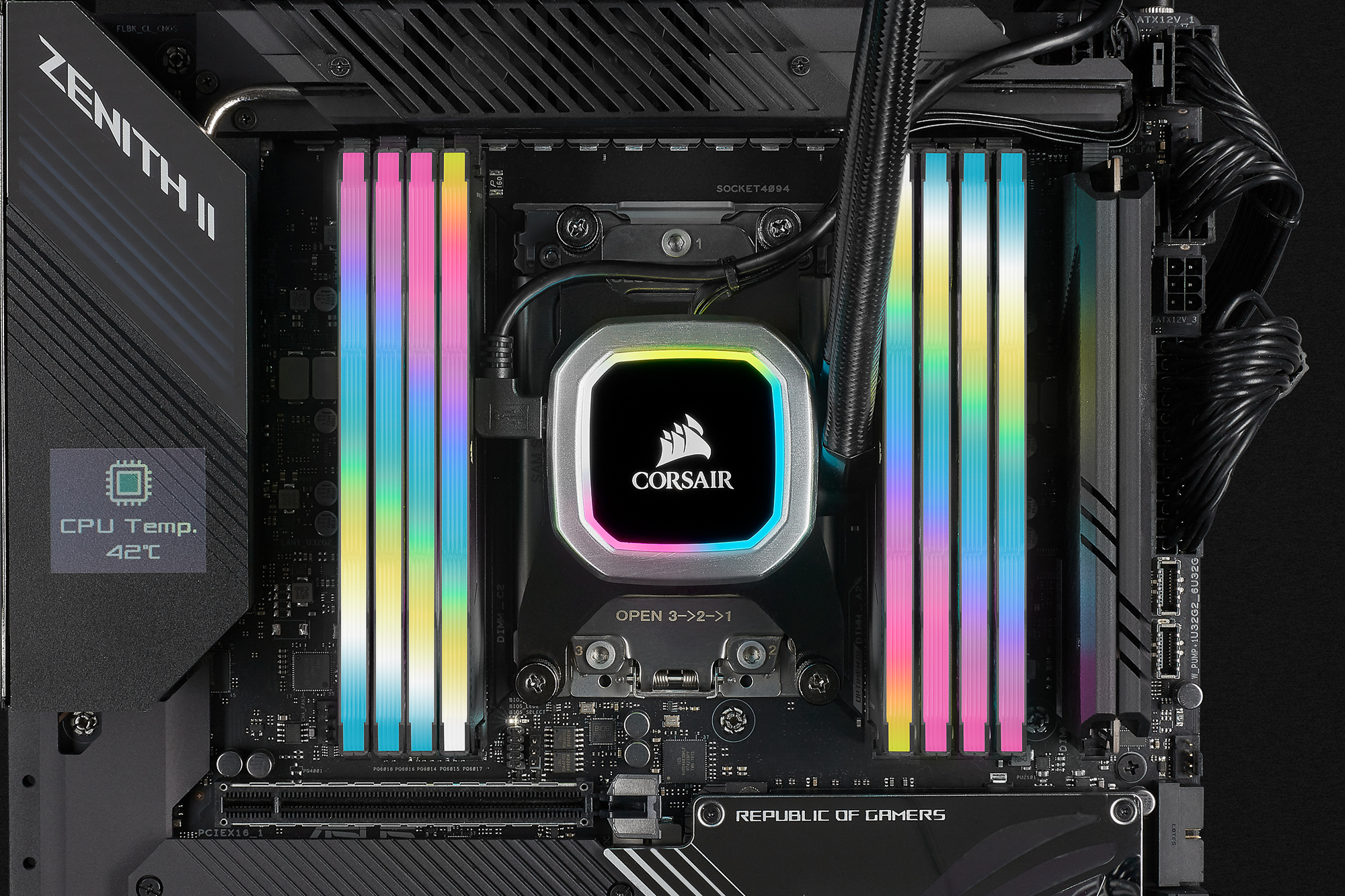 CORSAIR Vengeance RGB PRO SL 32GB (2 x 16GB) DDR4 3600MHz C18 DIMM