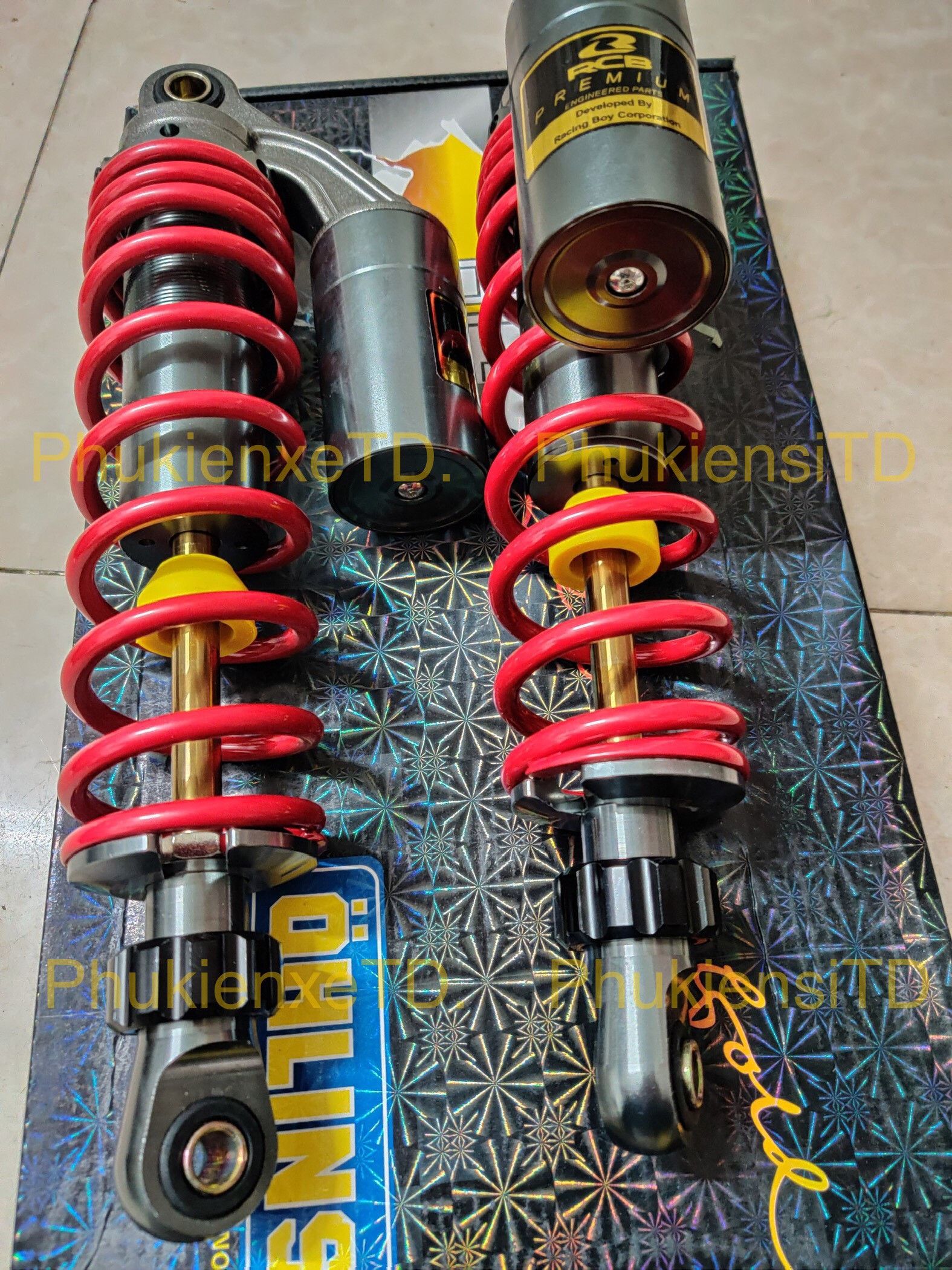 Phuộc RCB NITRON bình dầu lắp Dr Wave Elegant Axelo Future Charly Cub Sirius Jupiter Taurus Caphe Suviva Magic...
