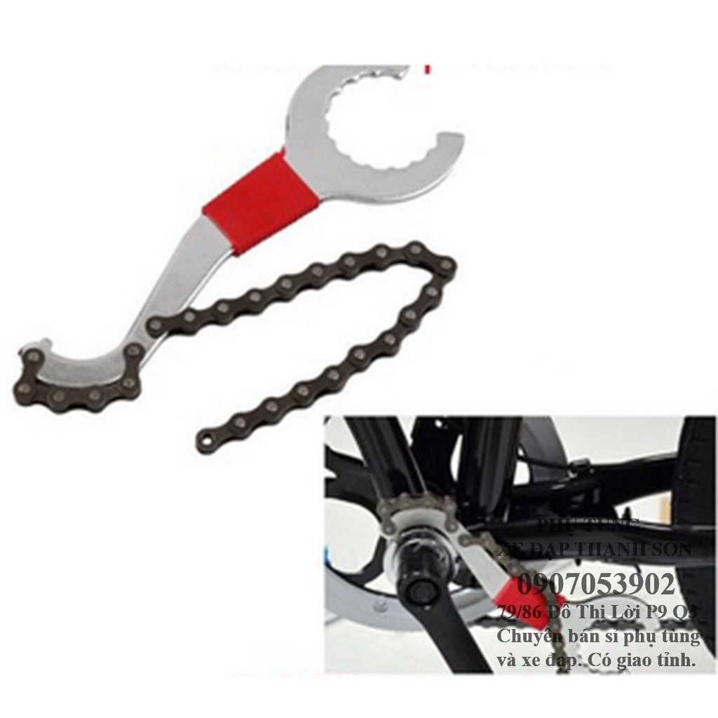 Dụng cụ giữ líp và tháo trục cốt rỗng 3in1, Cảo trục rỗng, giữ líp thả xe đạp