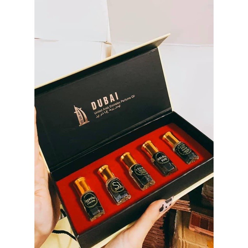 Tinh Dầu Nước Hoa Dubai Set 5 Chai