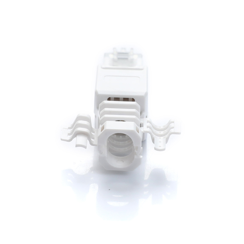 No Crimp Ethernet Cable Tool-less Crystal Head Plug CAT6 RJ45 Connector. 