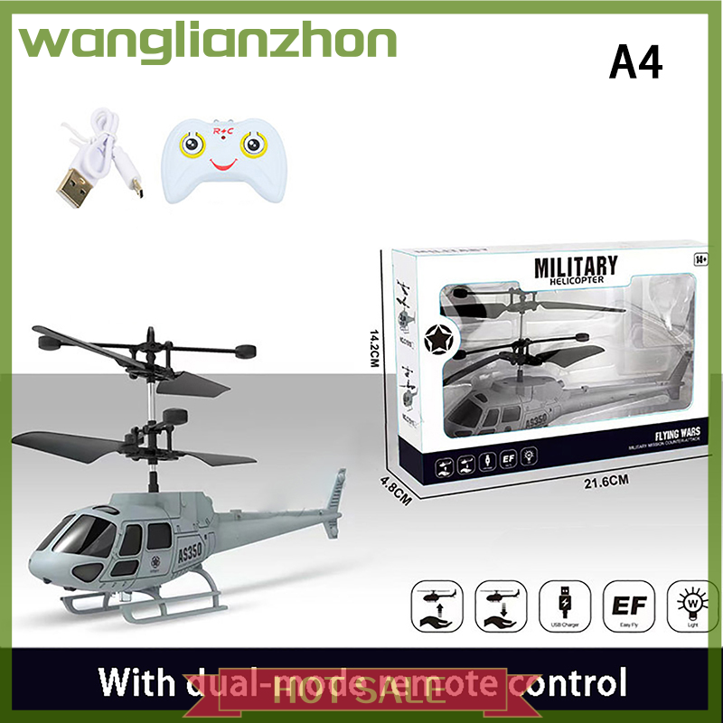 Wanglianzhon Innovative Remote Control Combat Aircraft Mini Intelligent Aircraft Toy For Children Two-Channel Suspension RC Helicopter Toy