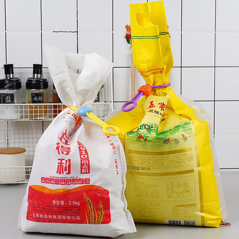 Multi-purpose Sealer Elastic Hangable Reusable Kitchen Storage Tool for Food Bag,Kitchen Accessories Luolong.