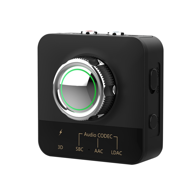 Bluetooth 5.0 Audio Receiver LDAC AAC 3D Wireless Adapter Dongle 3.5mm