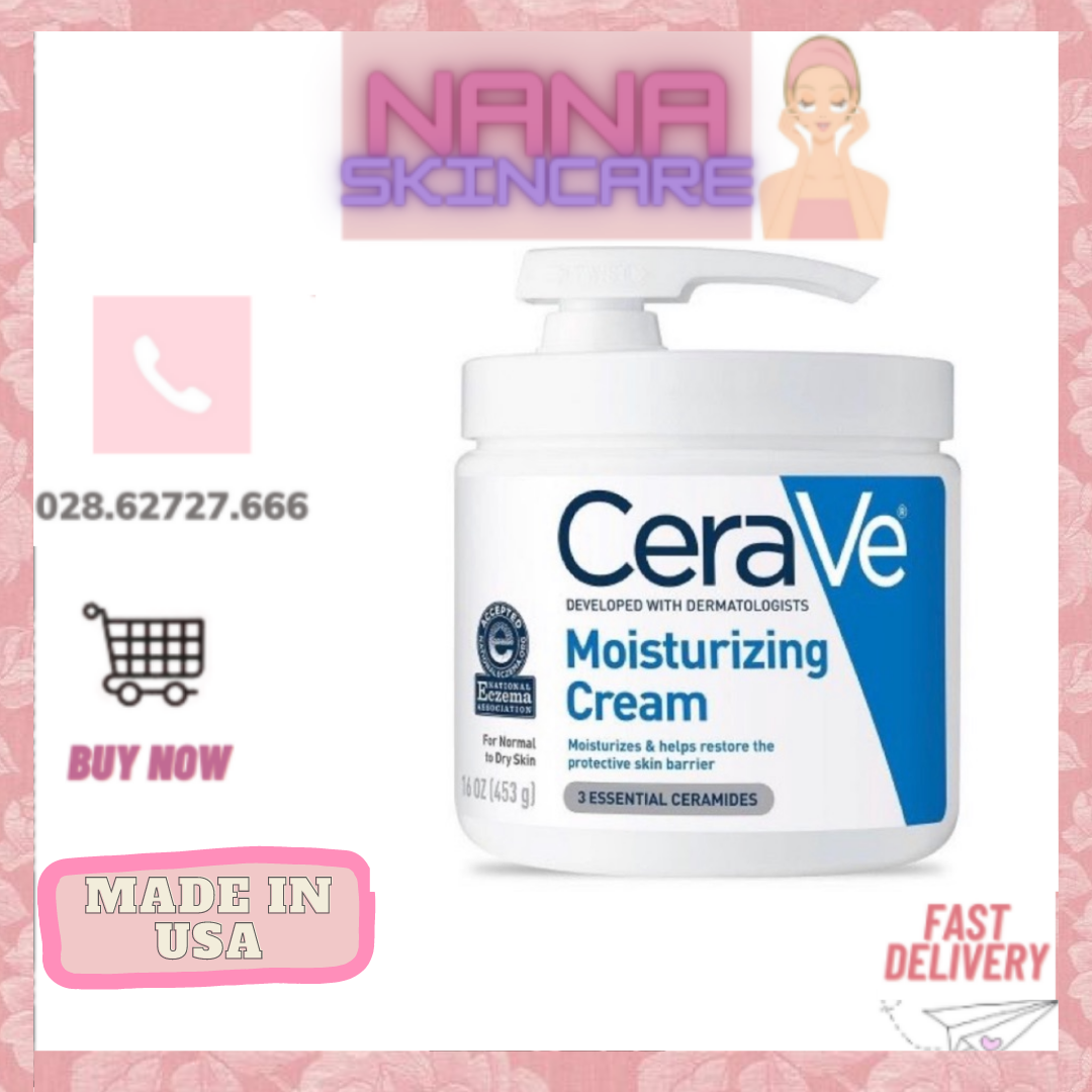 [CÓ VÒI] Kem Dưỡng Ẩm Cerave Moisturizing Cream (453g)