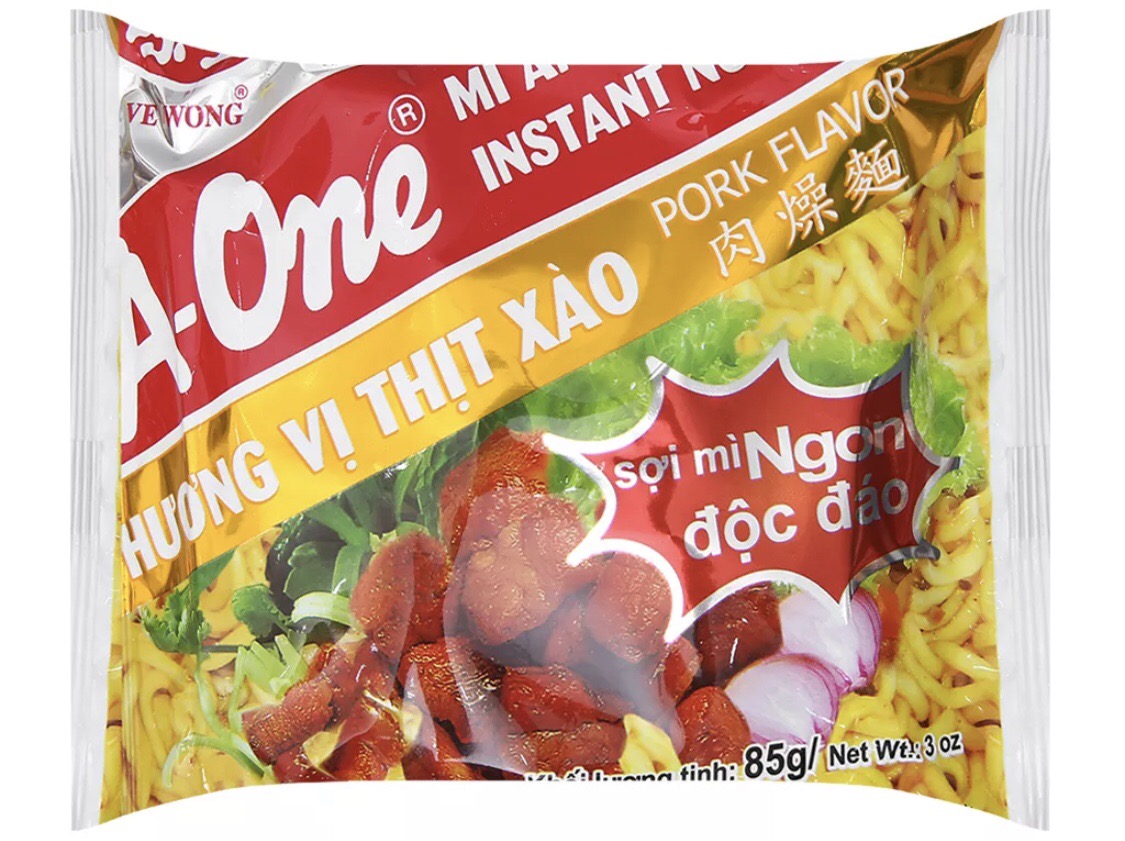 [HSD T8-2023] Thùng 30 gói mì A-One thịt xào 85g