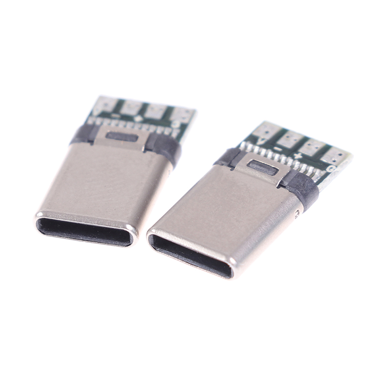5/10Pcs USB 3.1 Type C Male DIY Solder Cable Plug Connector Socket PC Board. 