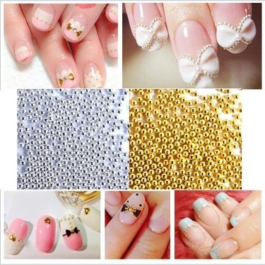 [HCM]Hạt tròn trang trí móng 4 kích cỡ.