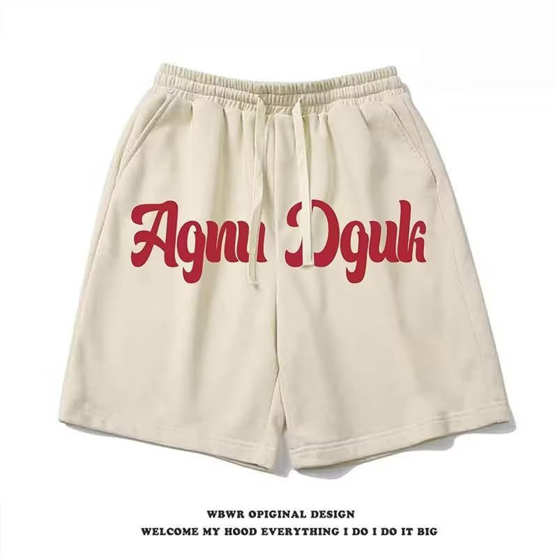 ASRV Men's shorts - Stylish letter-printed basketball casual sports shorts Loose straight leg 1/2 pants Street boy shorts