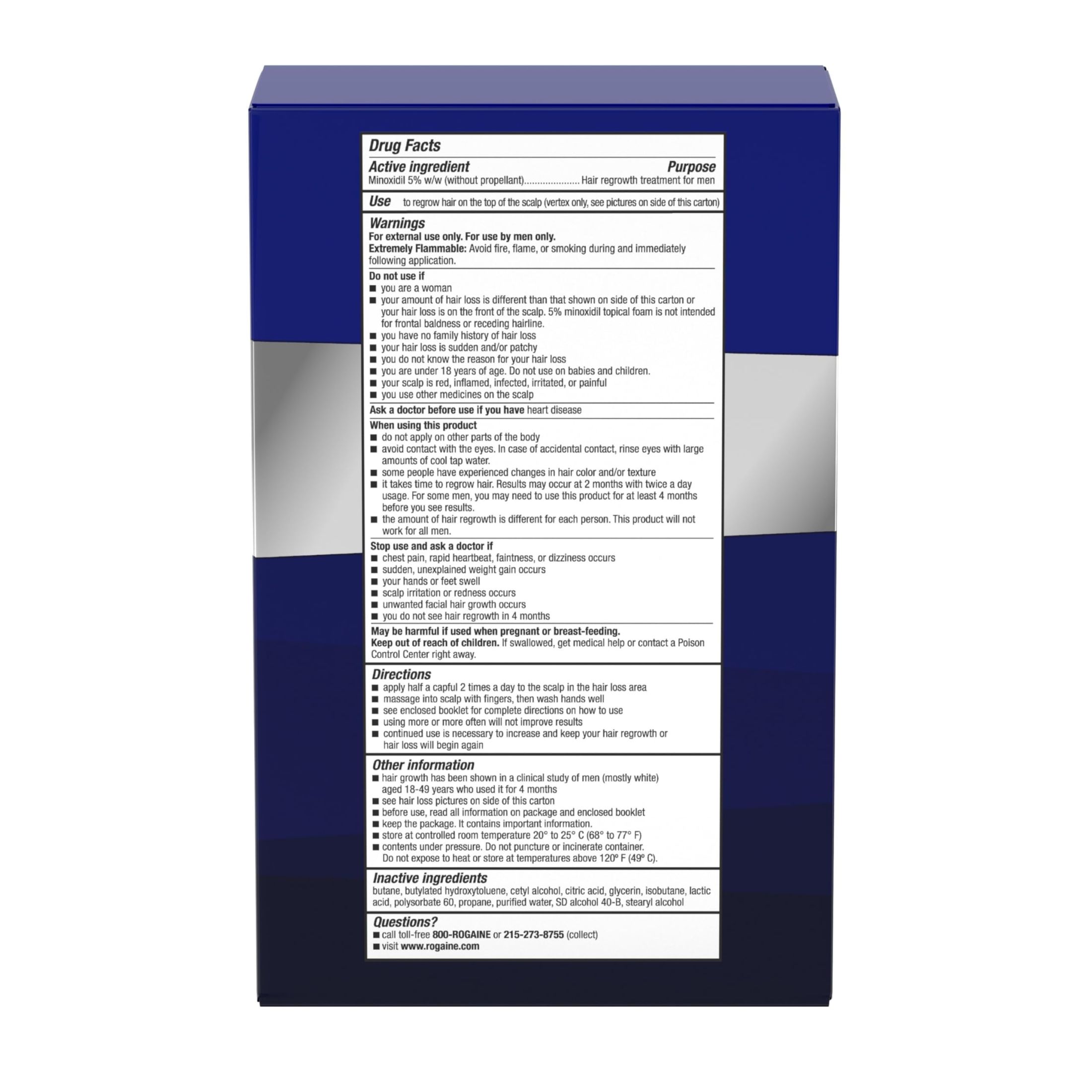 Kirkland 5% Minoxidil Foam 60g Easy To Use. 