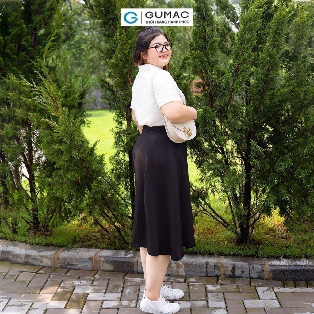[15 - 17.6 |Voucher 8-15%] Chân váy nữ A bigsize đính nút thời trang GUMAC VD10051