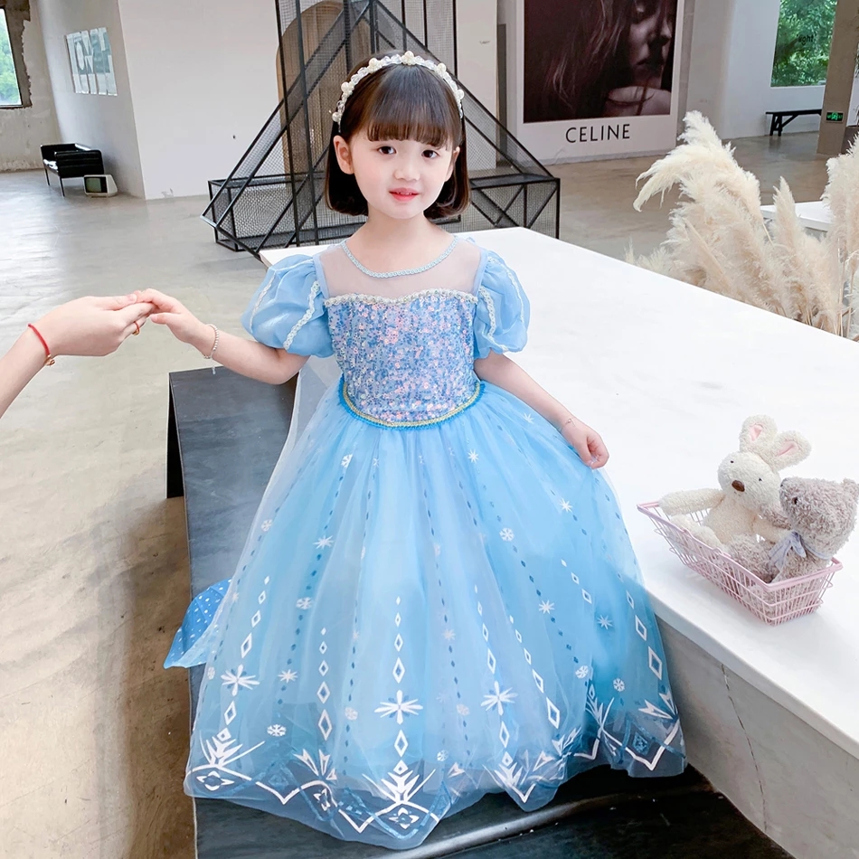 Quần Áo Trẻ Em Disney Đầm Công Chúa Elsa Váy Công Chúa Bé Gái Mùa Thu Đông  Ngọt Ngào | Tàu Tốc Hành | Giá Sỉ Lẻ Cạnh Tranh