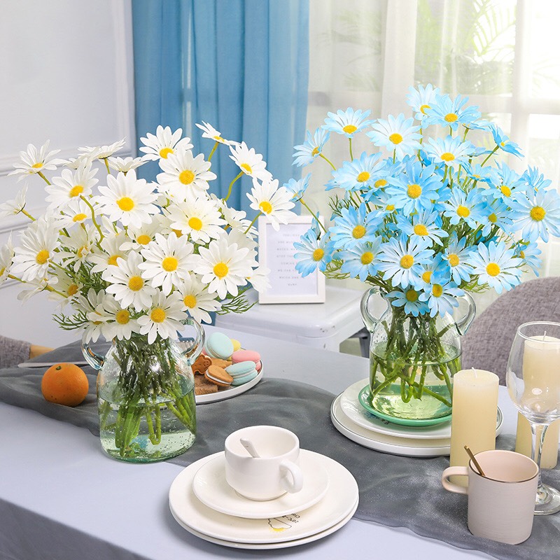 Hoa lụa - Hoa cúc họa mi giả hàng cao cấp giống thật