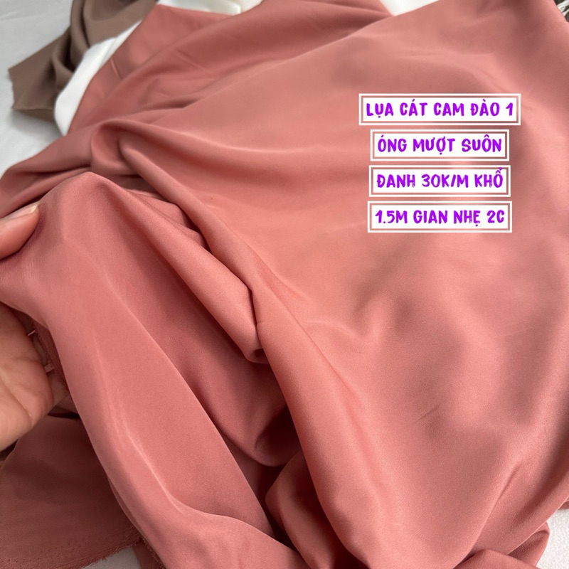 Vải Lụa Cát Hàn- mỏng mềm mại rủ vải-suôn mượt