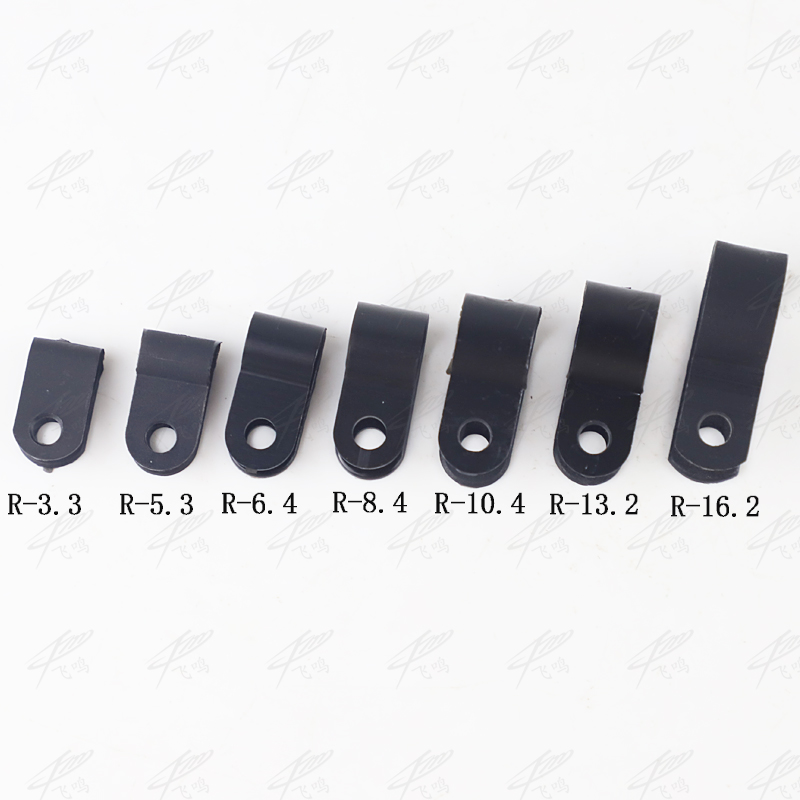 100pcs 16mm R-Type Nylon Cable Clamp 5/8