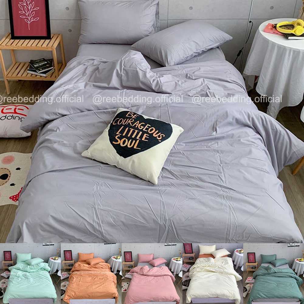 Bộ chăn ga gối Cotton TC Pastel REE Bedding nhiều màu đủ size giường nệm 1m2, 1m4, 1m6, 1m8, 2m