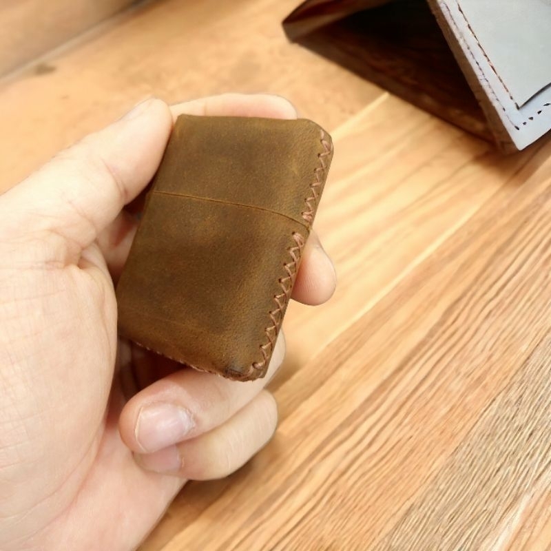 Bao Da Trùm Zippo Classic, Bao da Thật Zippo, da handmade