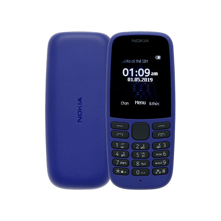 Điện Thoại Cũ Điện Thoại Nokia 105-2017 2 Sim &1 Sim Main & Màn Zin (Bảo Hành 12 Tháng)