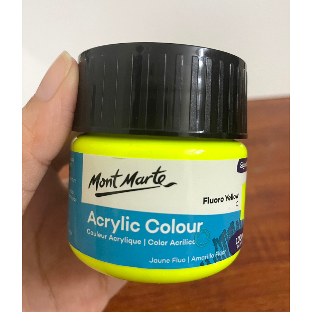 Màu Acrylic Phản Quang Mont Marte 100ml - Màu Dạ quang