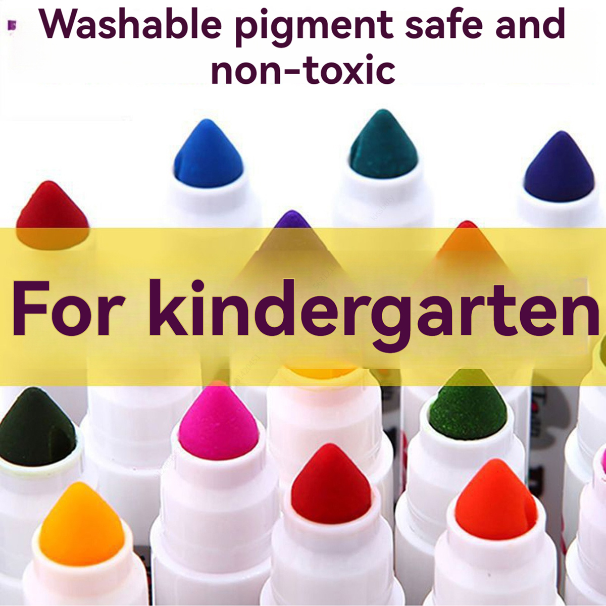 12/18/24%20Pcs/set%20Color%20Washable%20Children%20Watercolor%20Brushes%20Marker%20Pen%20Tapered%20Tip%20Kawaii%20Drawing%20Stationery%20-%20Image%205