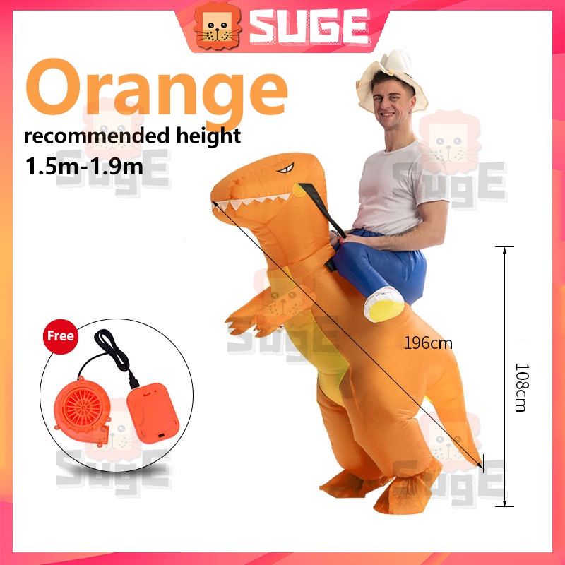 CVB SUGE tiệc halloween đồ chơi vui nhộn bộ đồ bơm hơi khủng long hóa trang hóa trang Giáng sinh Quần áo vui nhộn quần áo cha mẹ và trẻ em 325