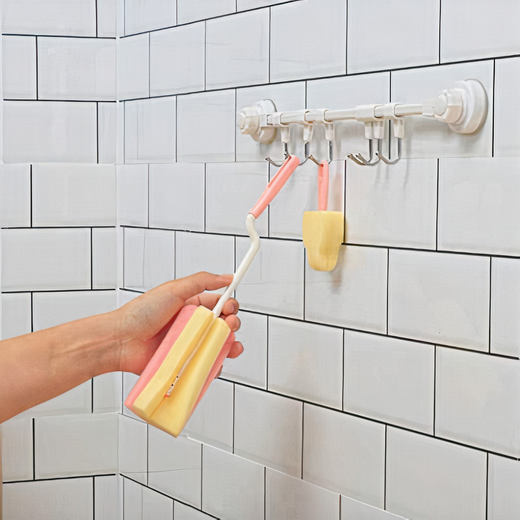 Bộ cọ rửa bình sữa loại mút xốp Nhật Bản