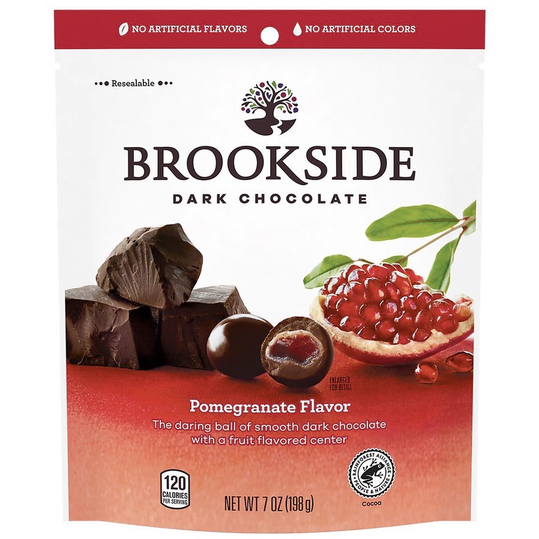 Socola đen nhân lựu và trái cây brookside dark chocolate pomegranate, gluten free, 198g - sản phẩm chất lượng cao, được yêu thích săn đón trên thị trường hiện nay, hàng đảm bảo dùng siêu thích mời khách yêu trải nghiệm