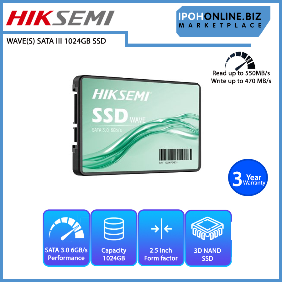 HIKSEMI HS-SSD-WAVE(S) 1TB WAVE Series 2.5 inch SATA SSD