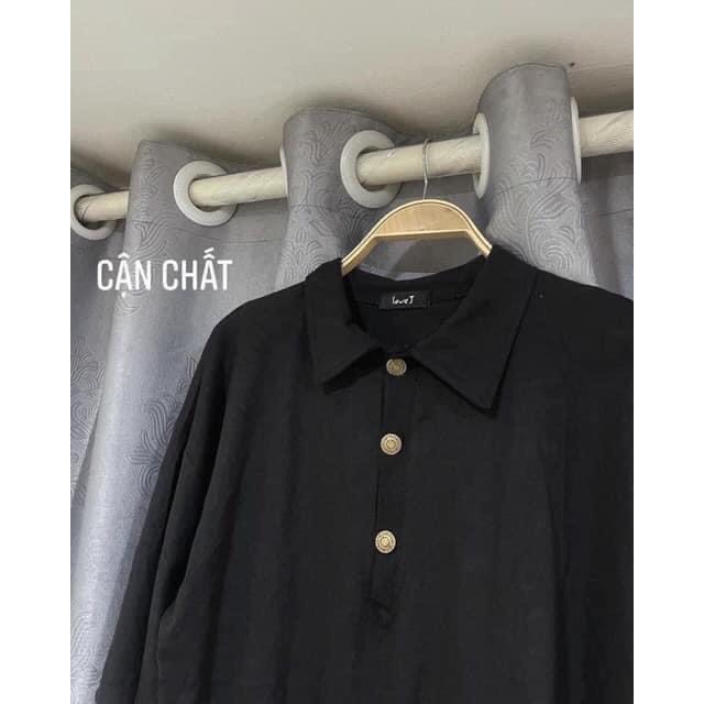Đầm Suông Polo Cúc Đồng Dễ Mặc Dáng Bazzic