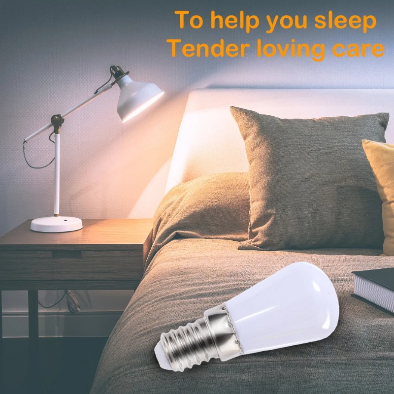 2Pcs LED Refrigerator E12 Light Bulbs 220V Kitchen Lamps for Refrigerator Display Cabinets