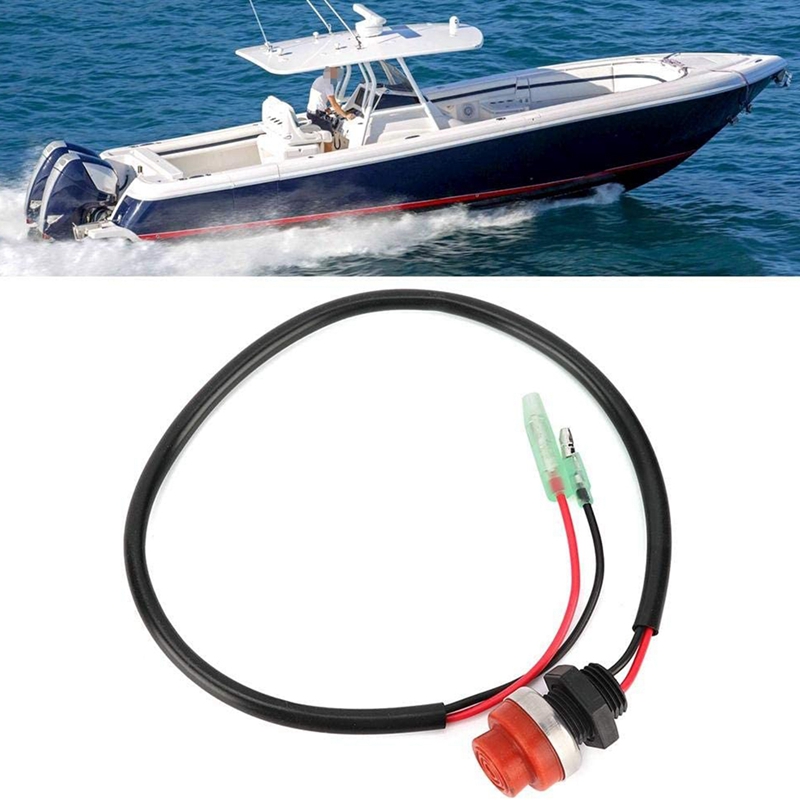 Universal Boat Outboard Engine Motor Start Kill Switch Keyless Push Button , Applicable to All for Ships