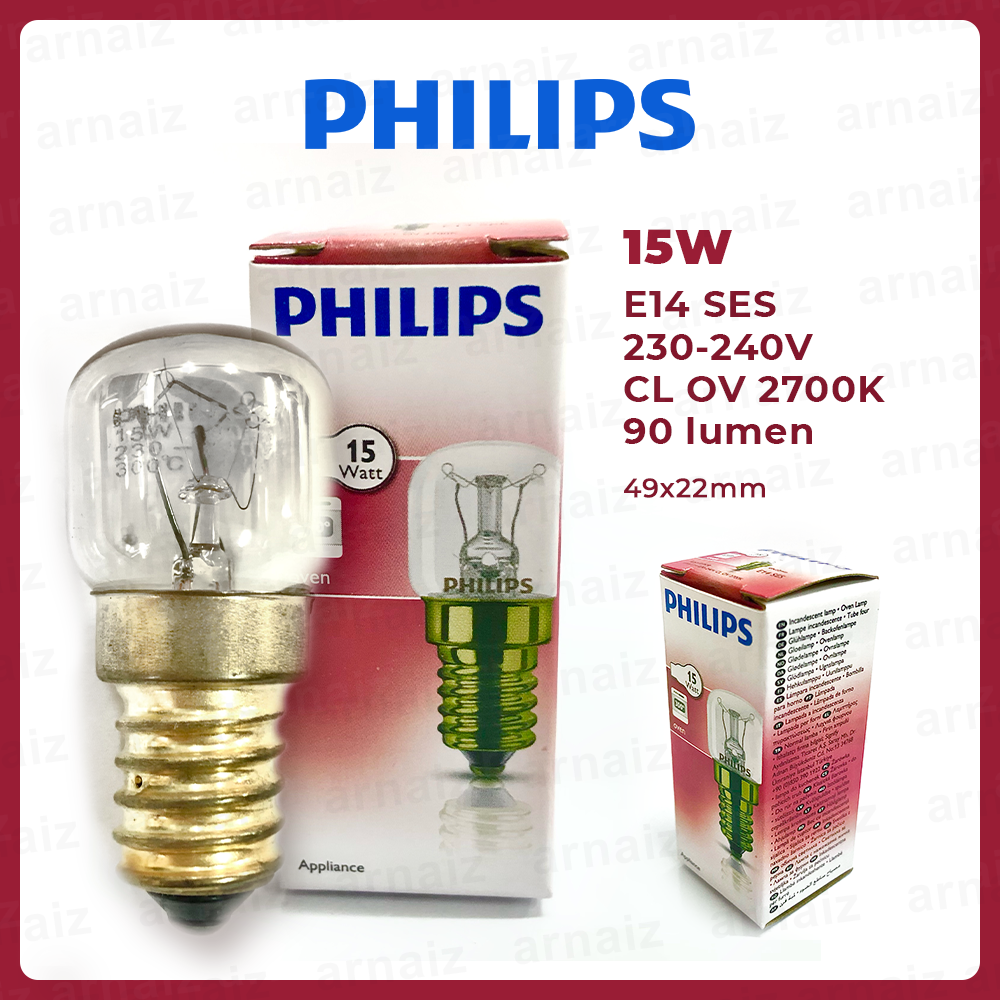 Philips Professional Lampe Four 15W E14 230-240 V T22 CL OV