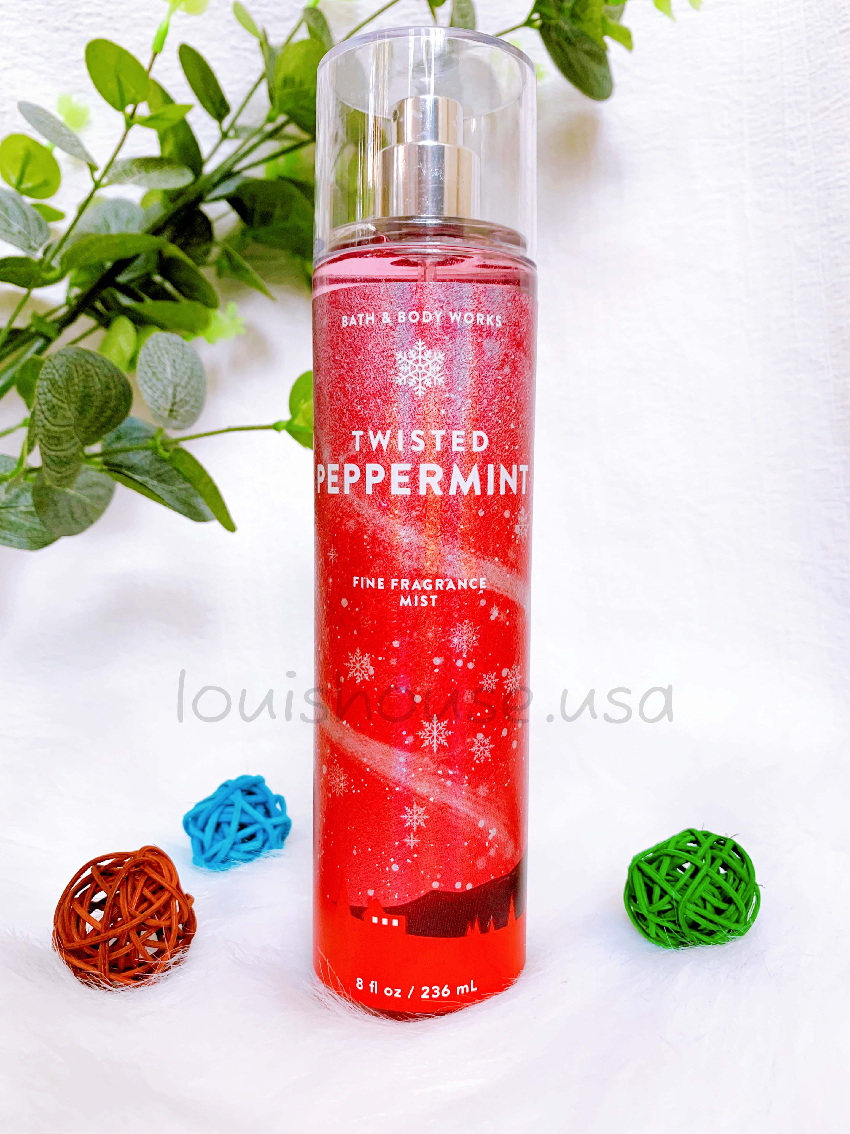 [ Mini 10ml & 36ml ] TWISTED PEPPERMINT - Xịt thơm toàn thân Bath & Body Works Mỹ