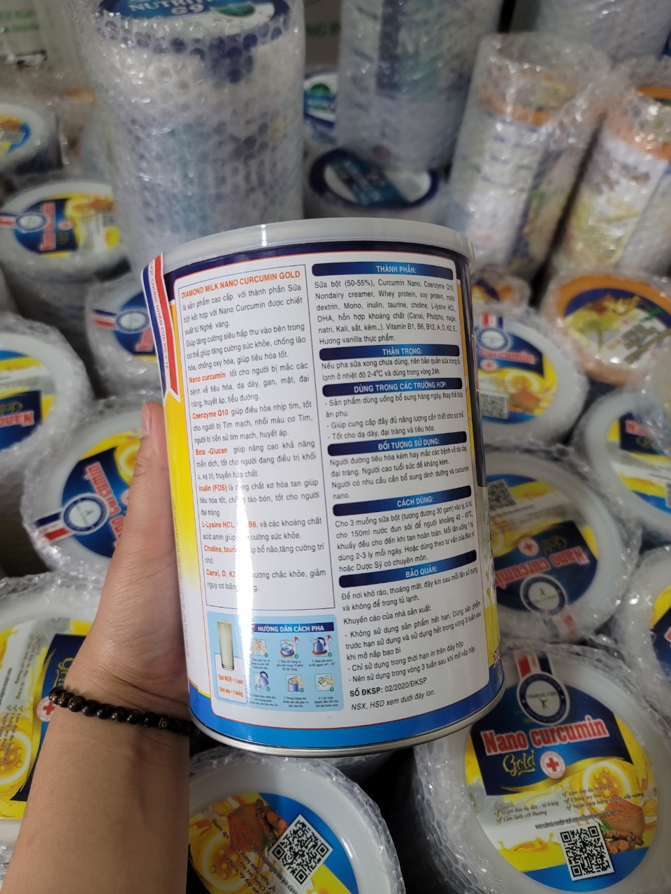 [900g tặng 150g] Sữa nghệ nano curcumin gold