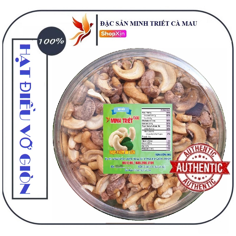 Hạt điều Bể Đôi Bình Phước rang  [Hàng Loại 1 Đặc Biệt]
