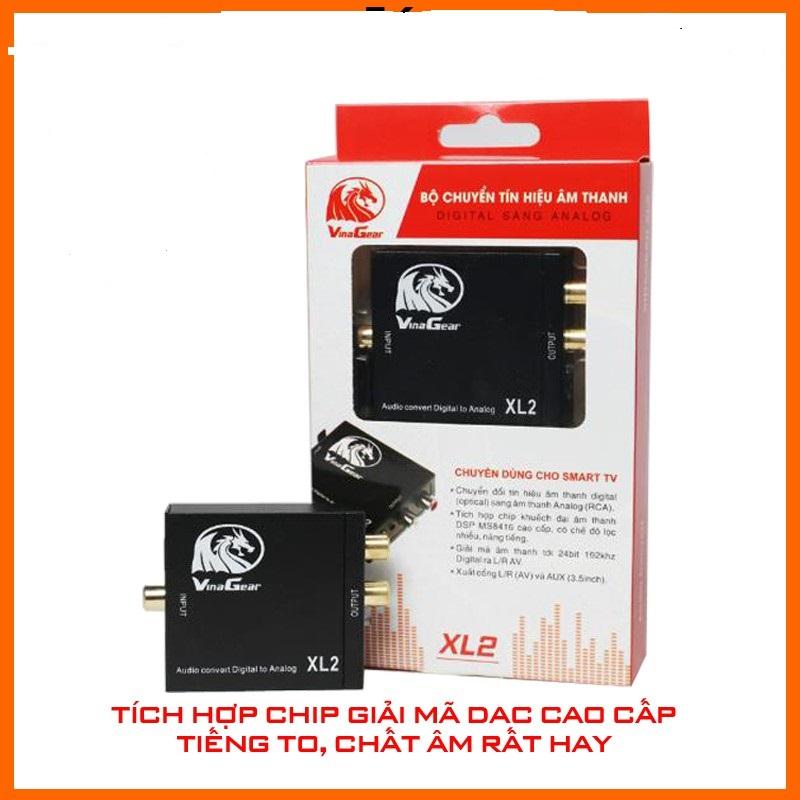 Bộ Chuyển Âm Thanh Optical XL2 Tặng Kèm Cáp Optical 1.5M
