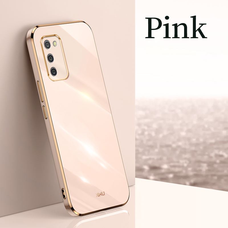 YBD Plating phone Case For Samsung Galaxy A03S Casing Precise Camera Protection cases Luxury Straight Edge Cover