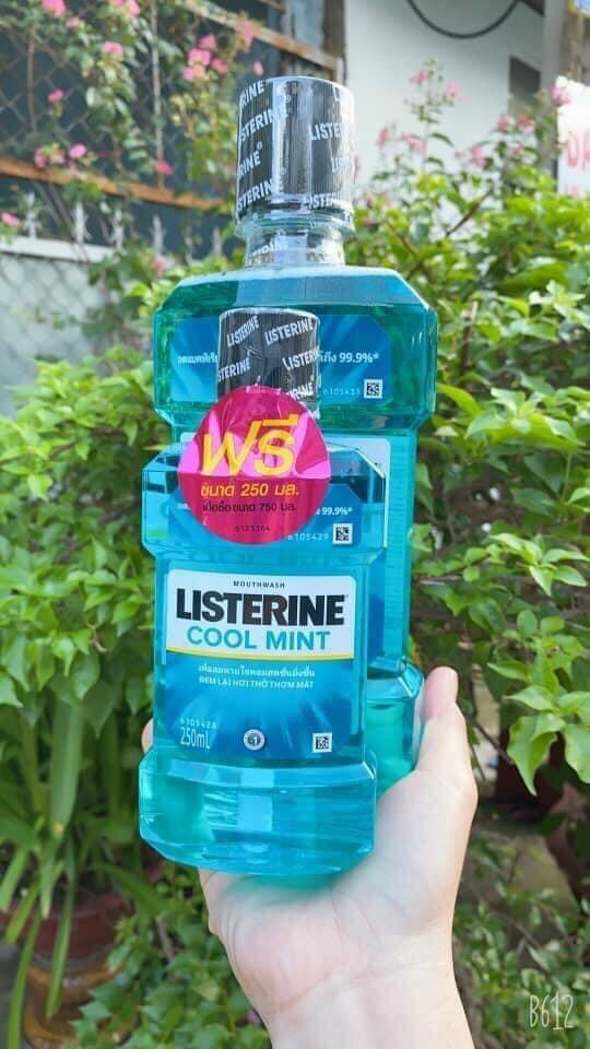 [NỘI ĐỊA THÁI] NƯỚC SÚC MIỆNG LISTERINE COOL MINT 750ML - THÁI LAN