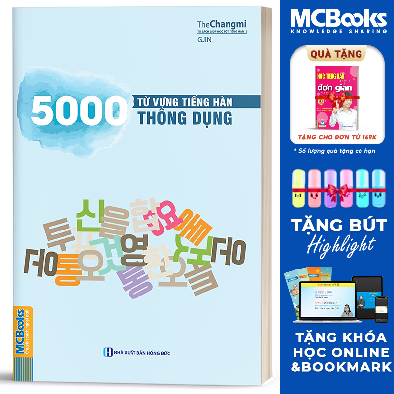 5000 Từ Vựng Tiếng Hàn Thông Dụng - MCBooks
