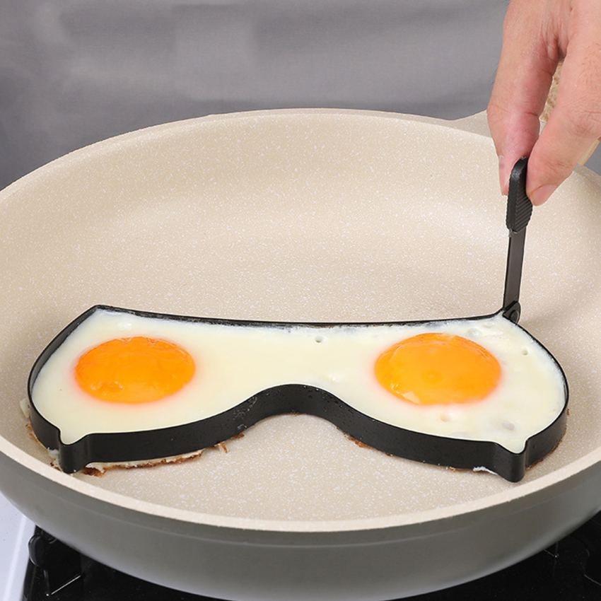 Fun Egg Maker Tintin Egg Maker Non-Stick Egg Ring Egg Making Moulds Omelette Moulds with Handles