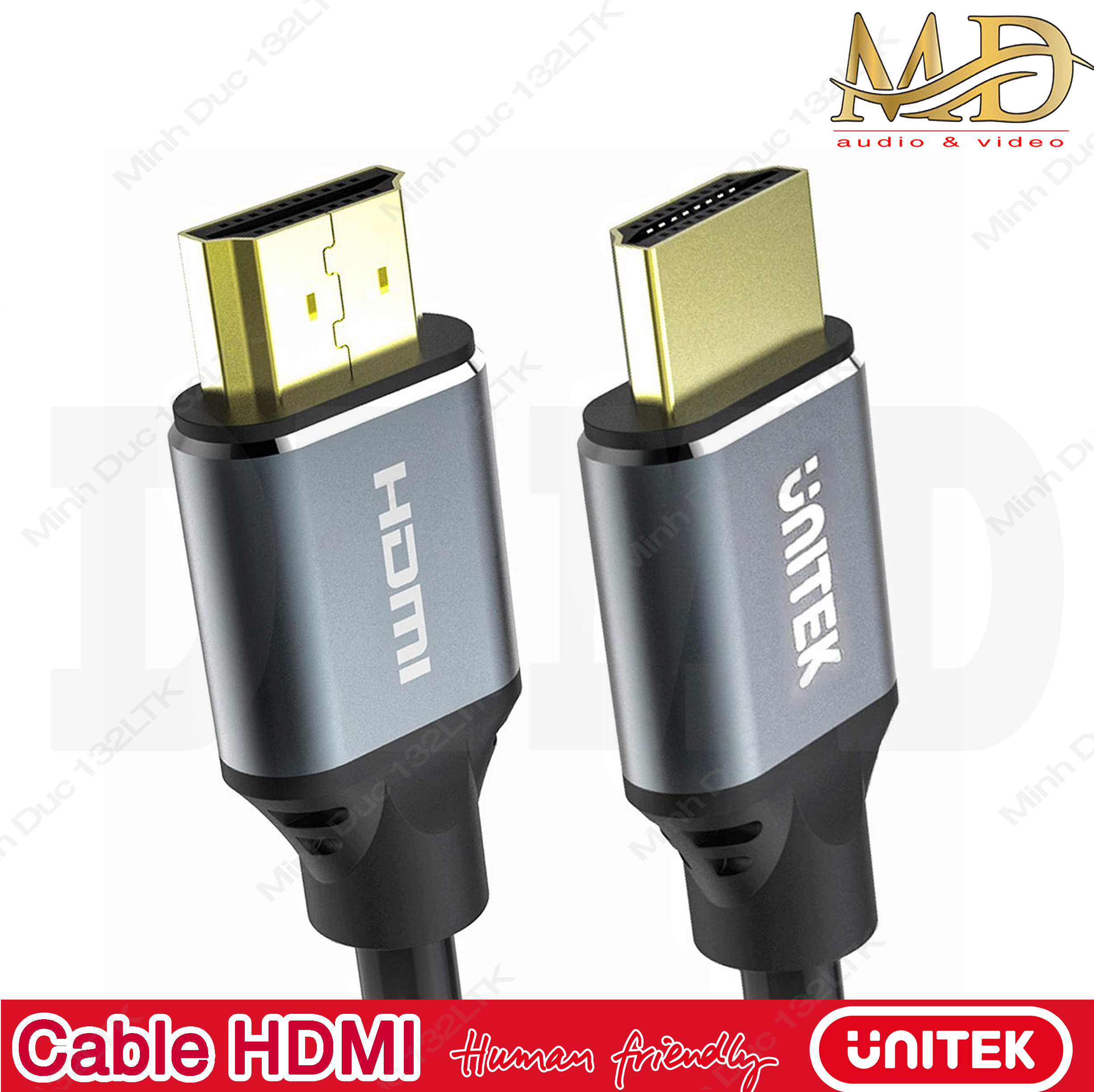 Cable hdmi 2.1 - cáp hdmi 2.1 unitek 8k@60hz 1.5m - c137w, hàng chính hãng