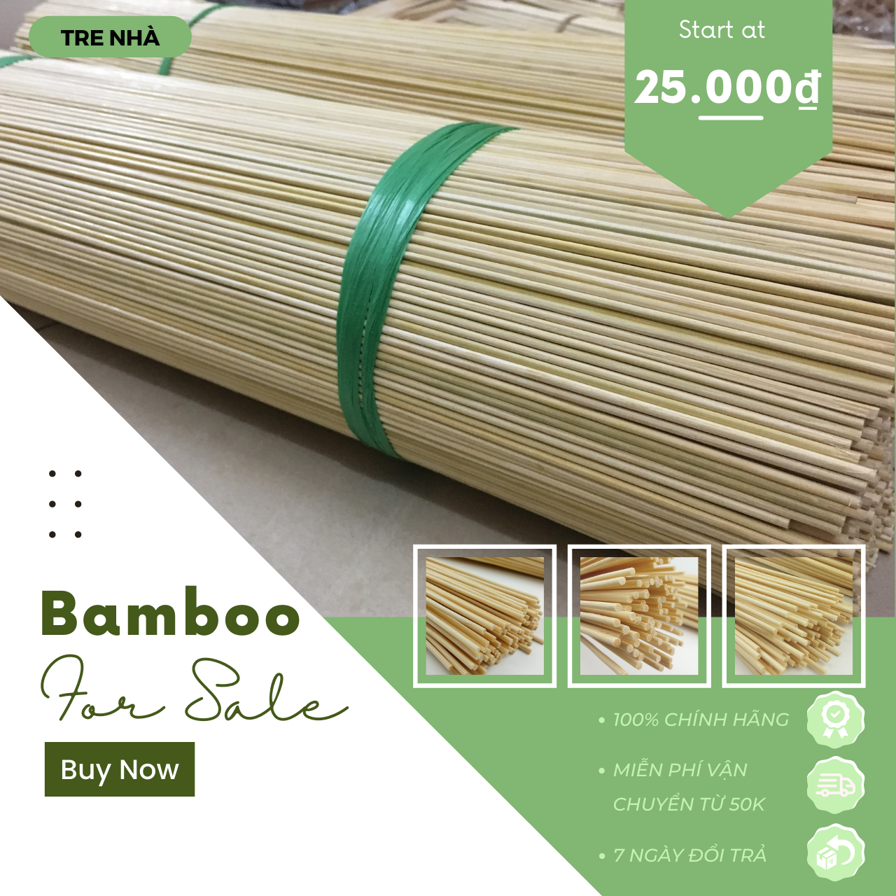 Tăm tre dài [500G] làm mô hình handmade - bó 500G
