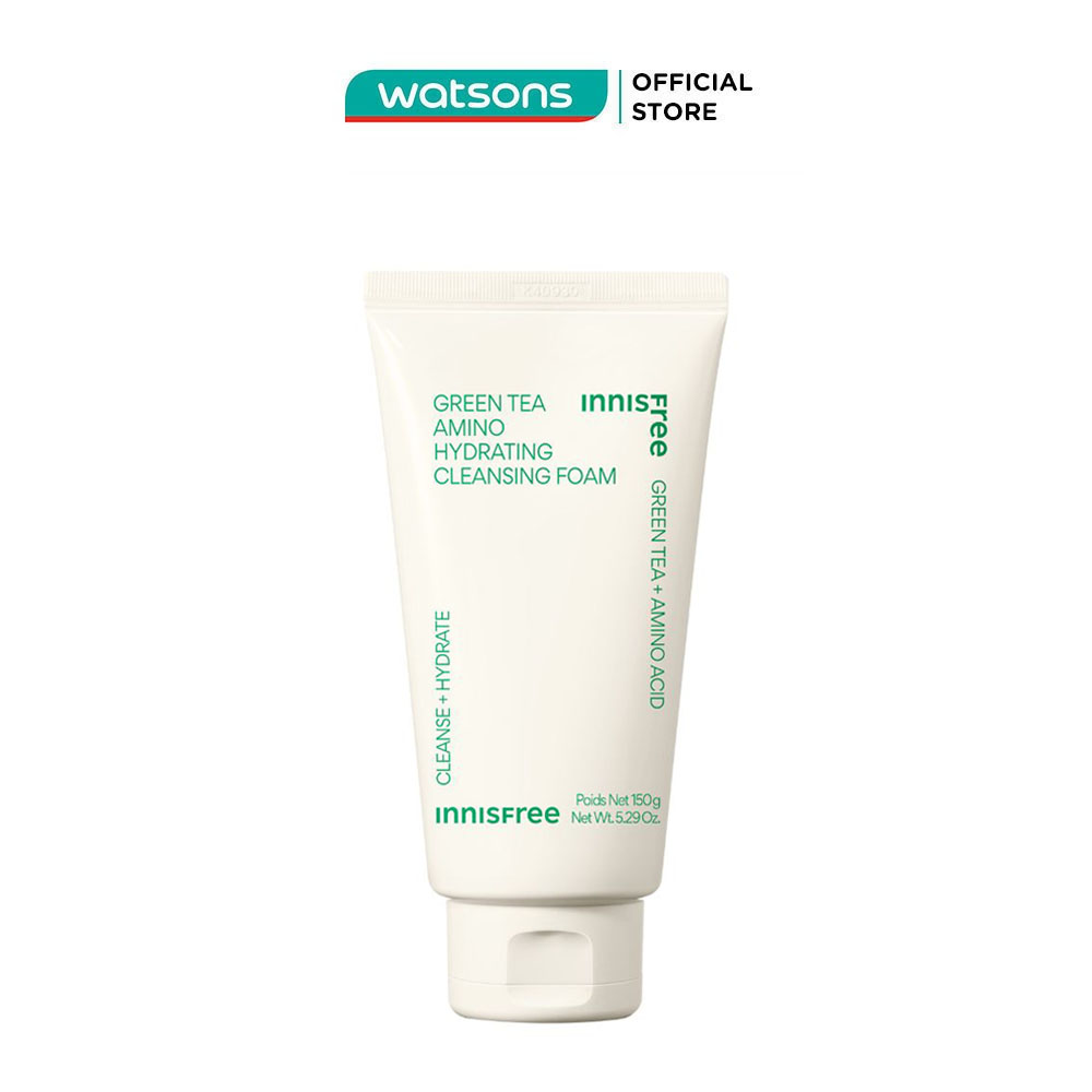 Sữa Rửa Mặt Dưỡng Ẩm innisfree Green Tea Amino Cleansing Foam 150g